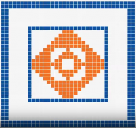 Game of life hạt mầm sự sống được gieo theo ô màu cam