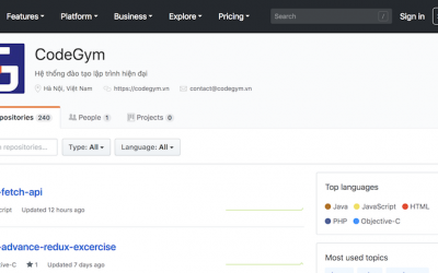 Bộ mã nguồn bài tập của CodeGym