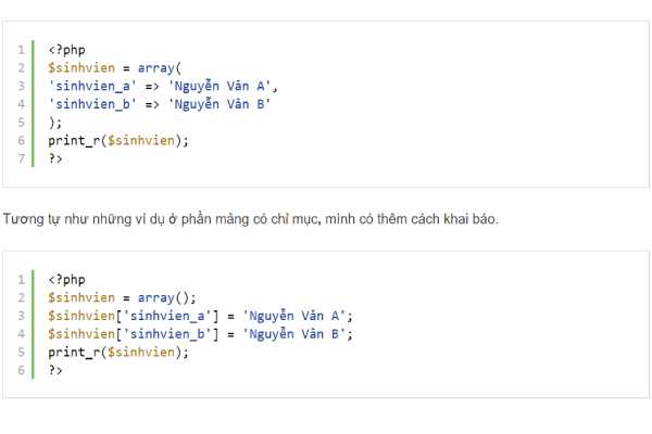 học lập trình php căn bản
