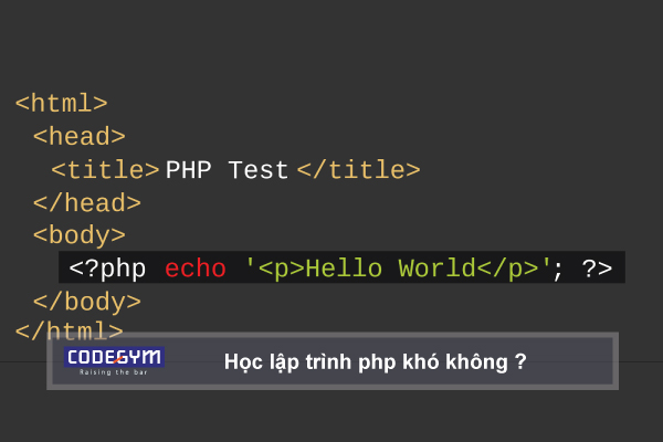 Học lập trình php khó không?