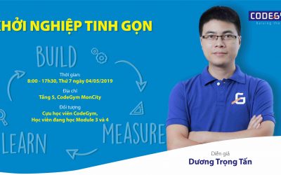 Khóa học “Khởi nghiệp tinh gọn” miễn phí cho học viên CodeGym