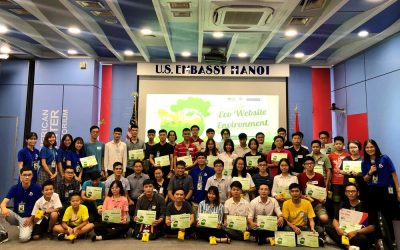 Phối hợp với Trung tâm Hoa Kỳ tổ chức cuộc thi làm Website truyền thông bảo vệ môi trường