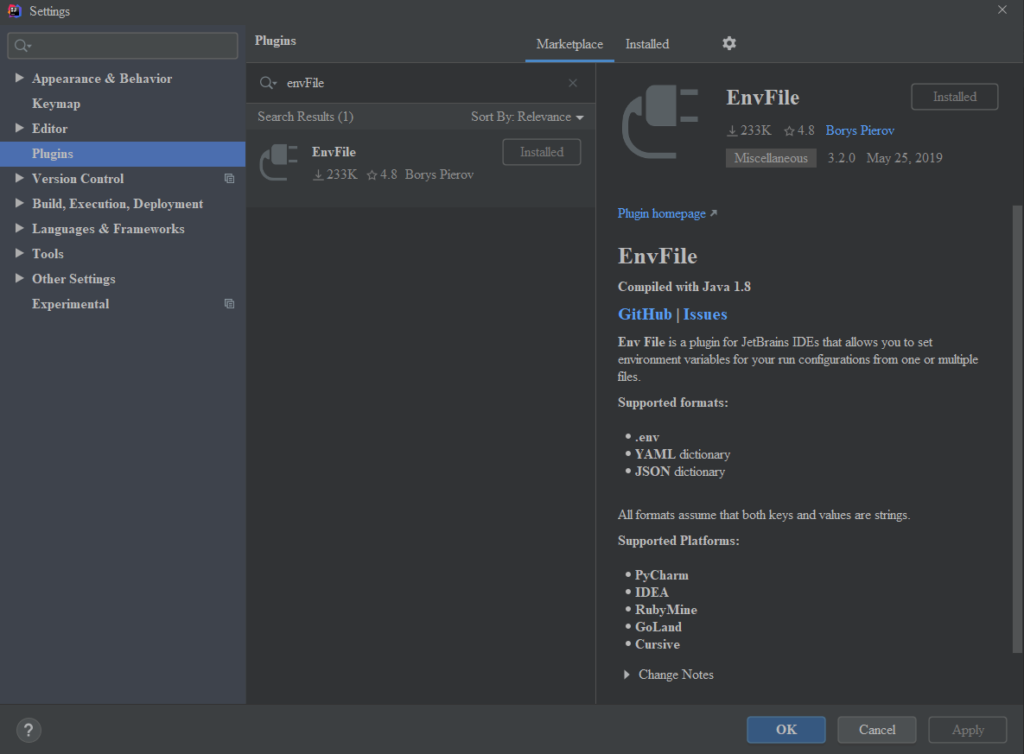 sử dụng environment variable