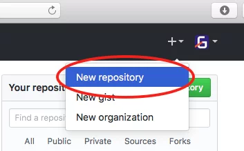 tạo dự án mới trên Github