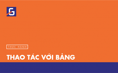 [Thực hành] Thao tác với bảng- Codegym.vn