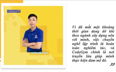 Trần Đức Quý – Học sinh chuyên Tin thi ĐH ngành xây dựng và câu chuyện chuyển nghề lập trình