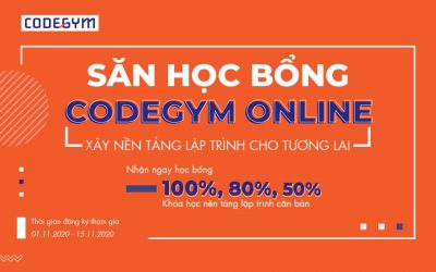 Săn HỌC BỔNG 100% khóa “Nền tảng lập trình căn bản” – CG Online