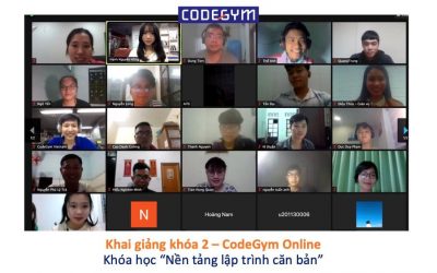 Khai giảng khóa 2 – CodeGym Online: “Nền tảng lập trình căn bản”