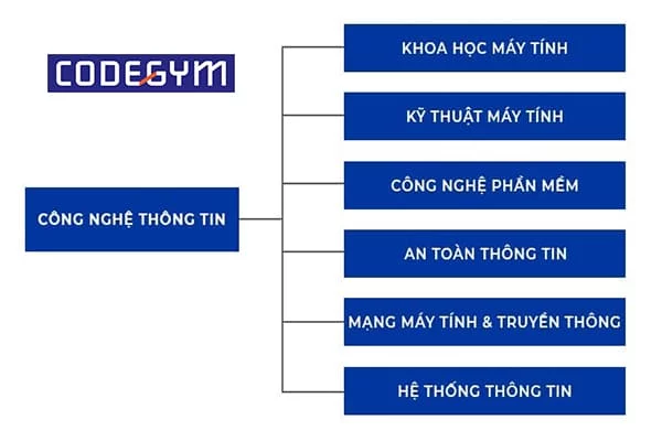 Học công nghệ thông tin gồm những ngành nào