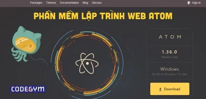 Công cụ lập trình web Atom