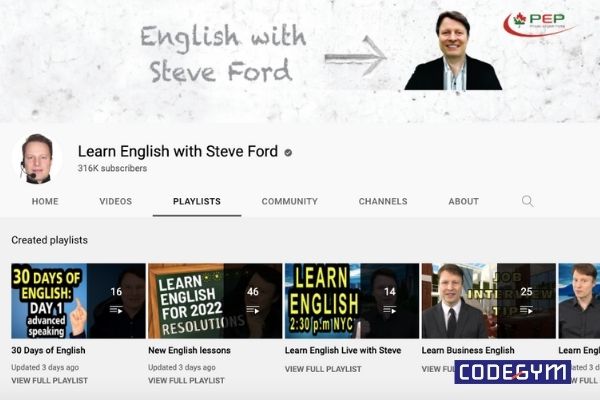 kênh youtube học tiếng Anh