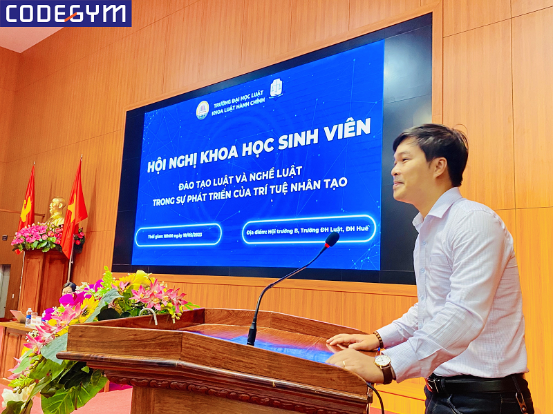 CodeGym Huế đồng hành cùng Hội Nghị Khoa Học Sinh Viên Khoa Luật Hành Chính năm 2023.