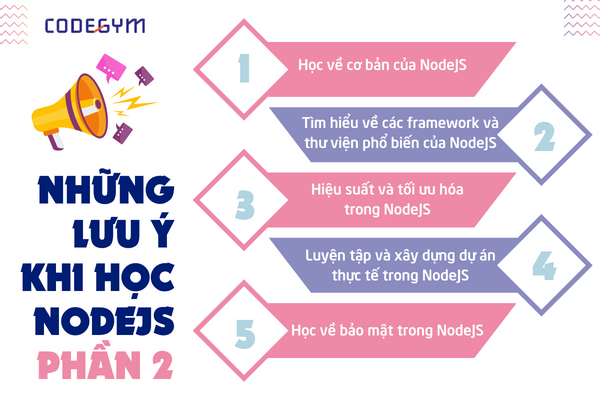 Những lưu ý khi học NodeJS cần nắm