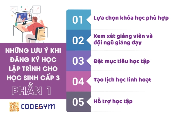 Những lưu ý khi đăng ký học lập trình cho học sinh cấp 3