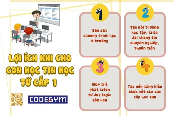 Lợi ích khi cho trẻ học tin học từ lớp 1