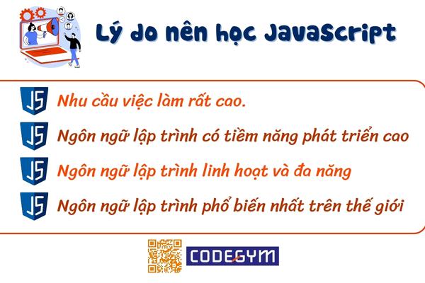 Lý do nên học JavaScript