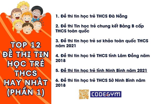 Tổng hợp đề thi tin học trẻ THCS hay nhất phần 1