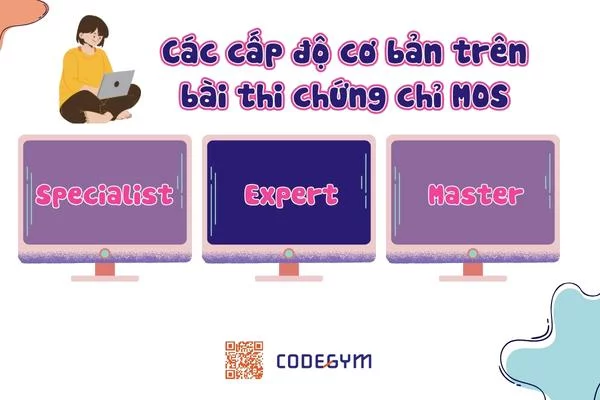 Các cấp độ cơ bản trên bài thi chứng chỉ MOS
