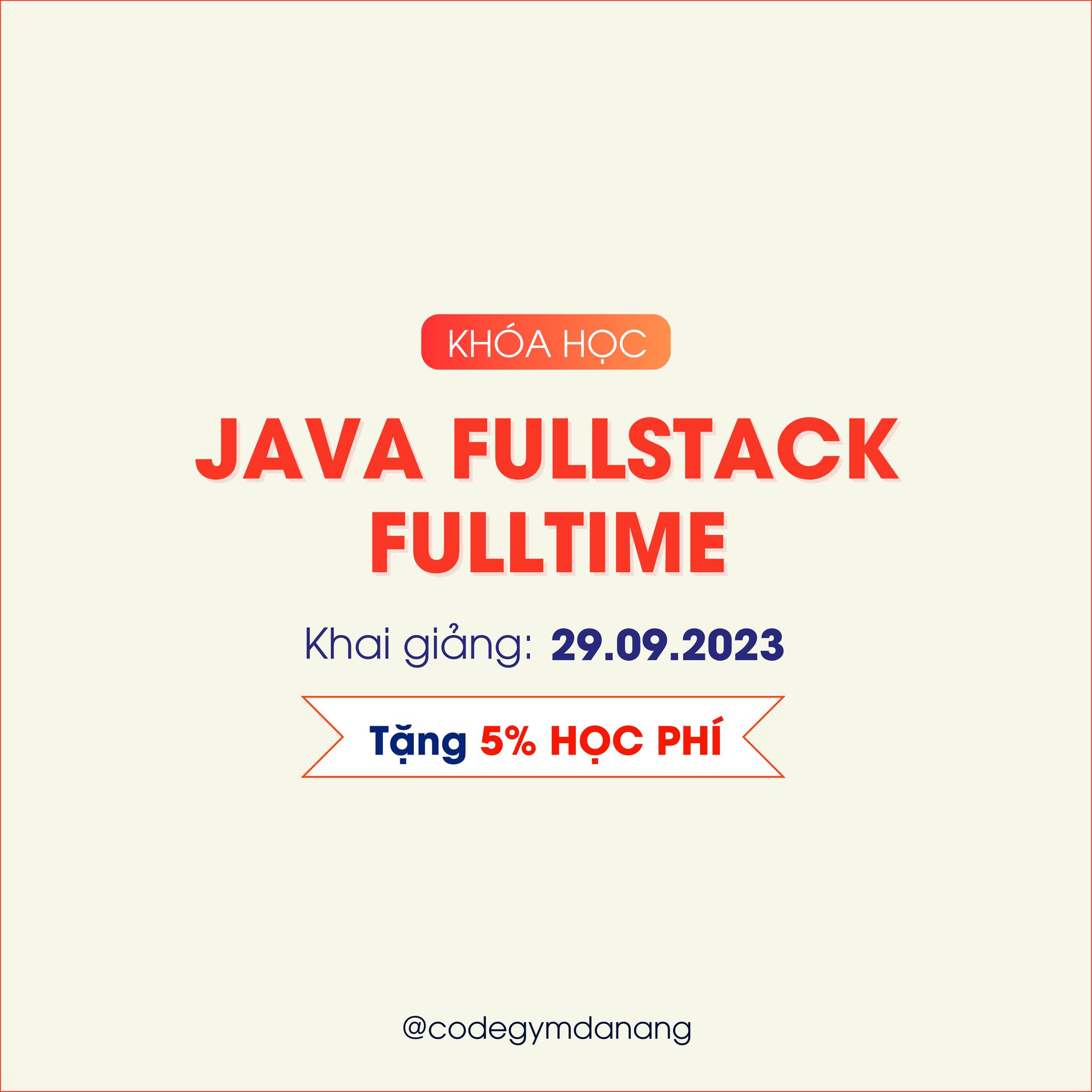 Khóa học lập trình Java