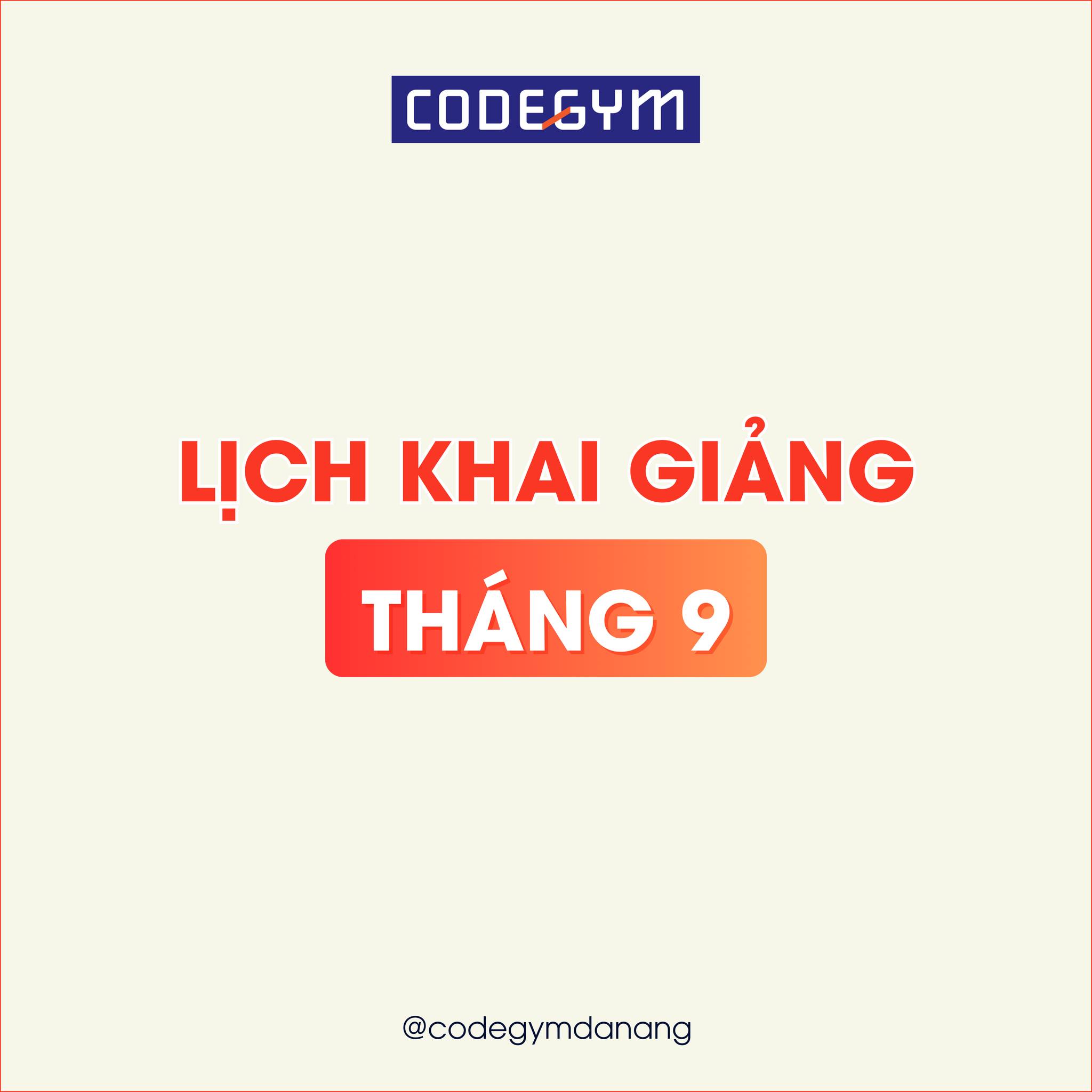Khai giảng khóa học lập trình tháng 9 tại Đà Nẵng