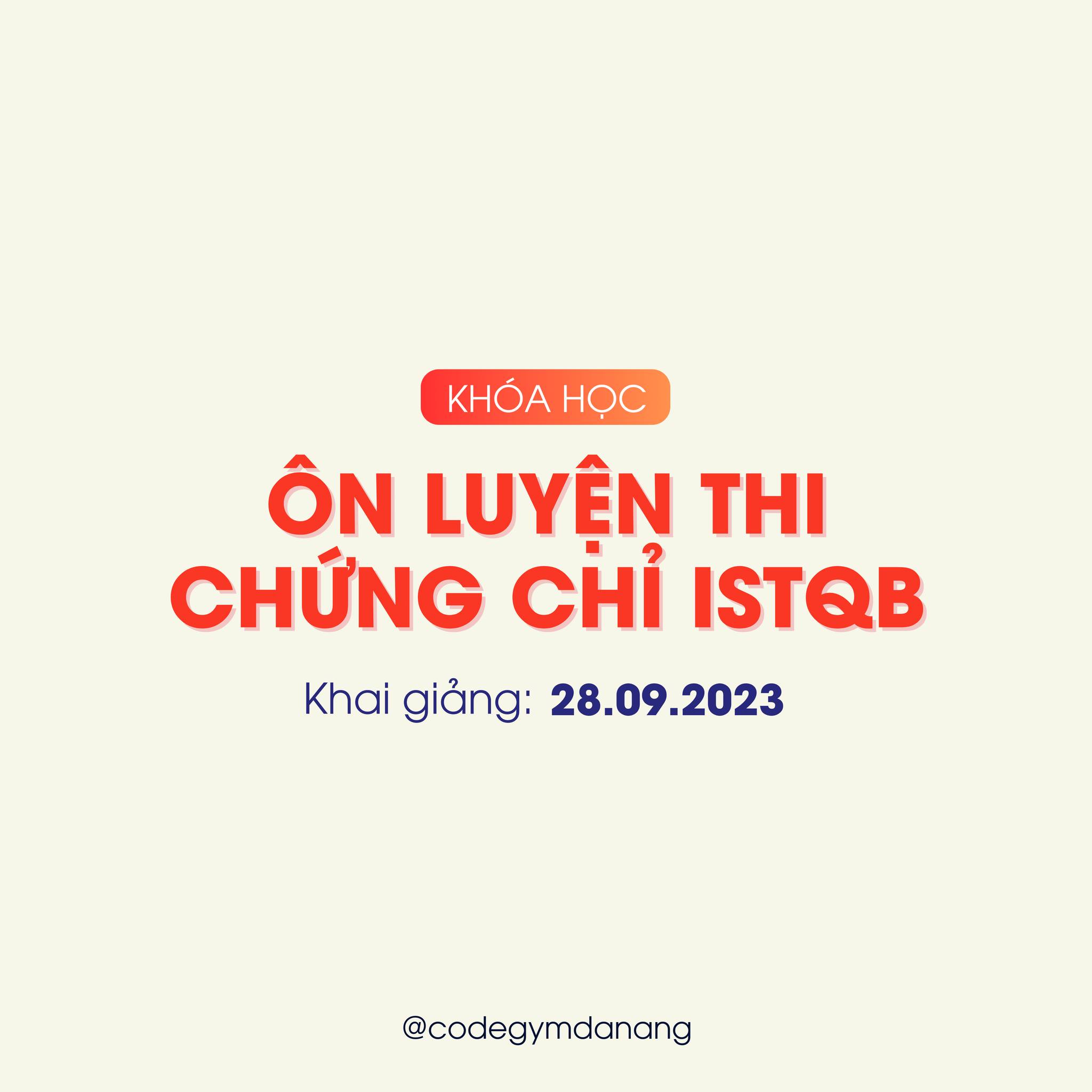 Khóa học ôn luyện thi Chứng chỉ ISTQB