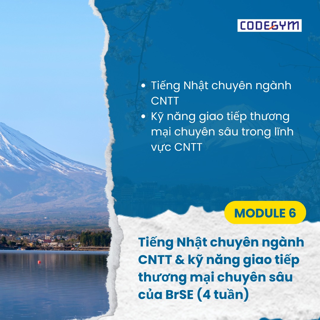 Lộ trình đào tạo Kỹ sư cầu nối nhật bản module 6
