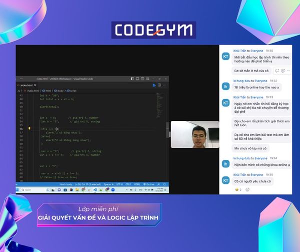Lý thuyết đi kèm với thực tiễn trong khóa học miễn phí