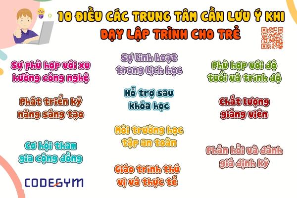 10 điều các trung tâm cần lưu ý khi dạy lập trình cho trẻ