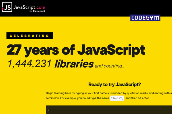 Khoá học JavaScript cơ bản trên trang chủ JavaScript.com