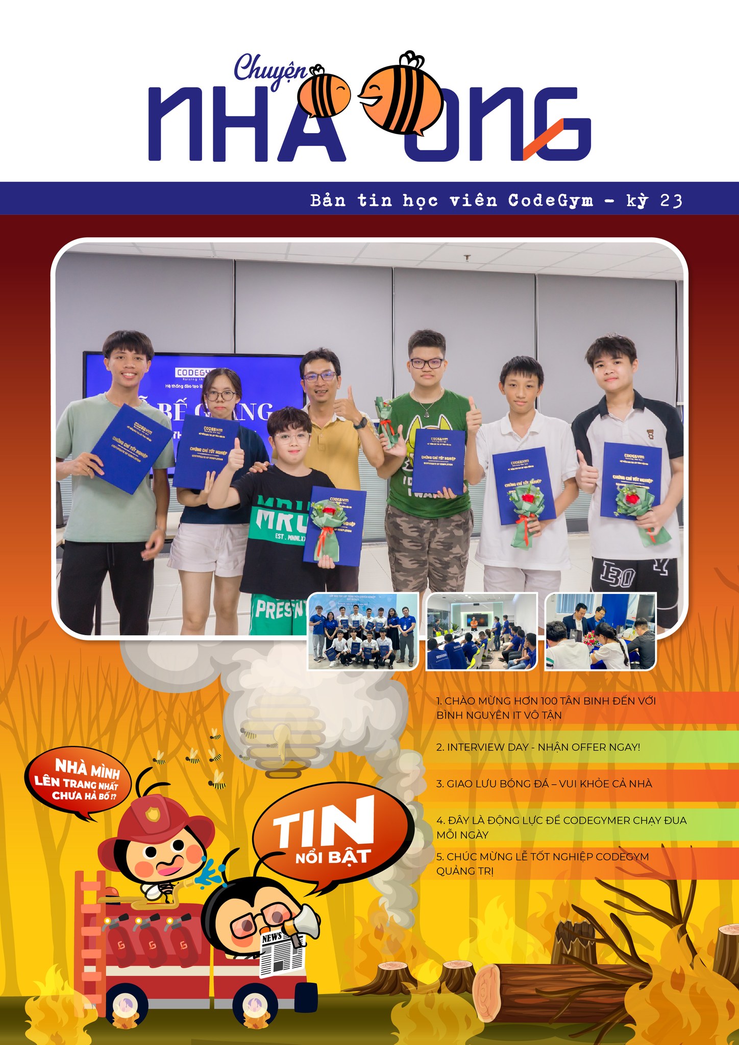 Chuyện Nhà Ong - Bản tin học viên CodeGym số 23