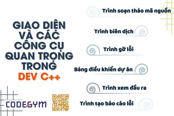 Giao diện và các công cụ trong Dev C++