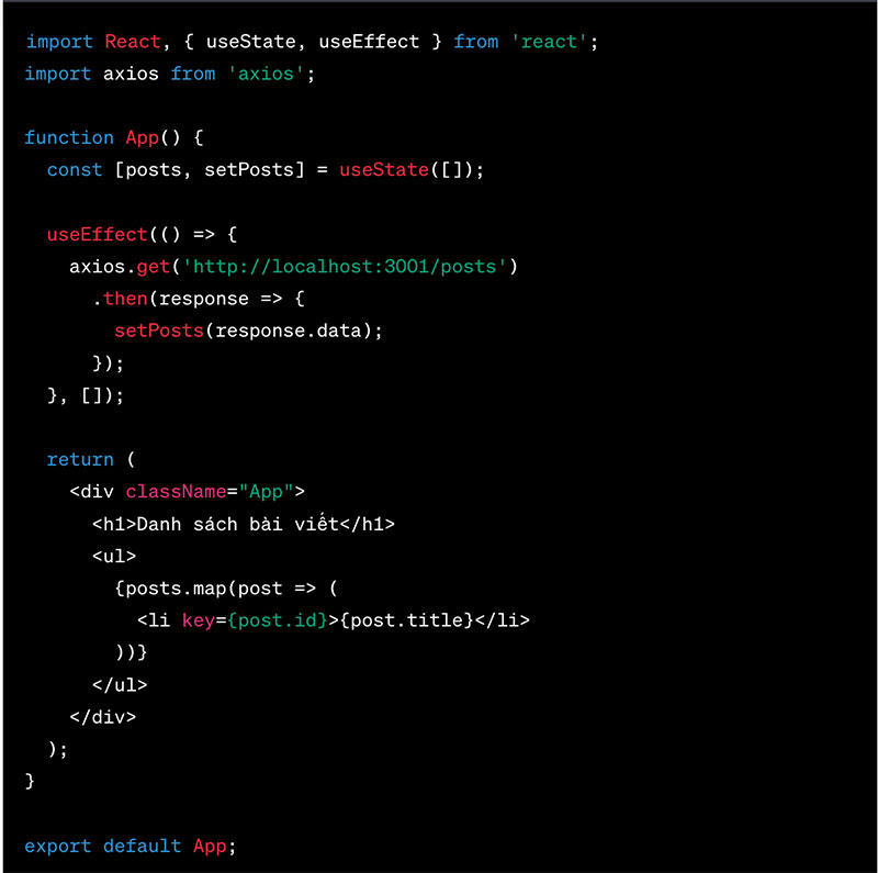 Sửa tệp src/App.js