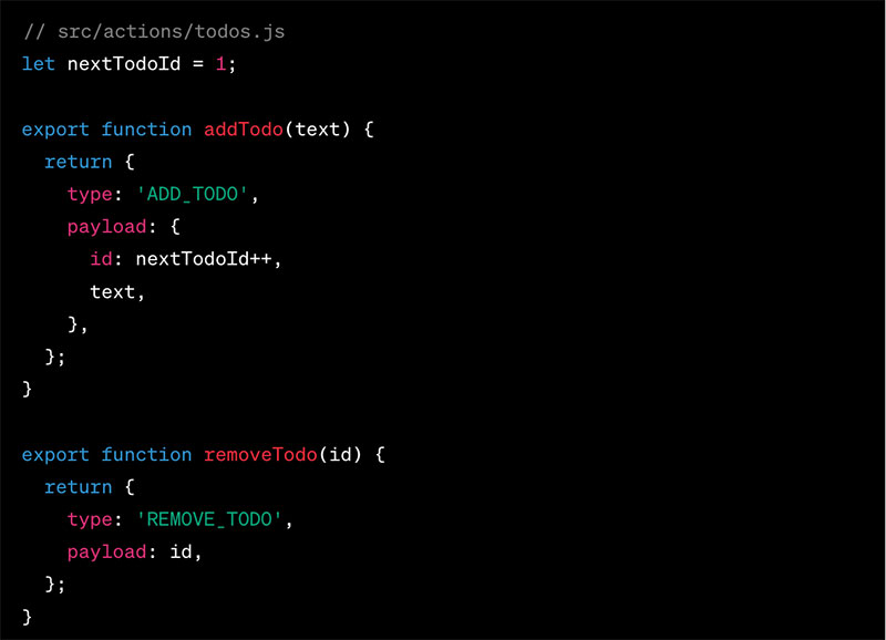 Tạo một hàm để tạo action