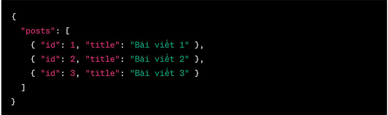 Tạo một tệp JSON