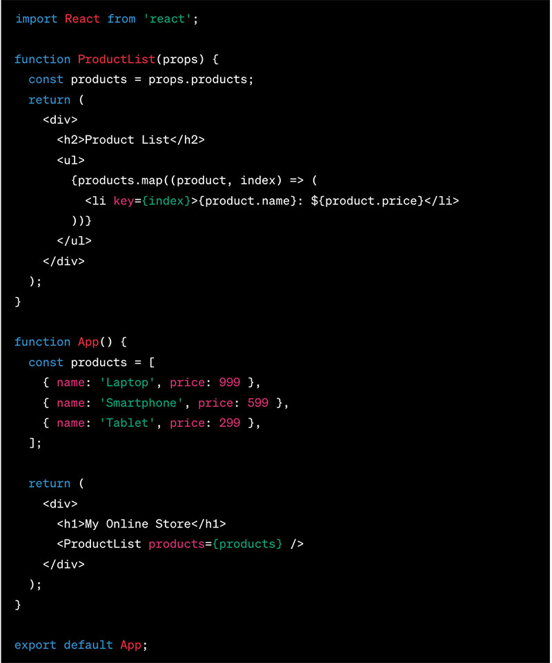 Ví dụ minh họa về Component và Props
