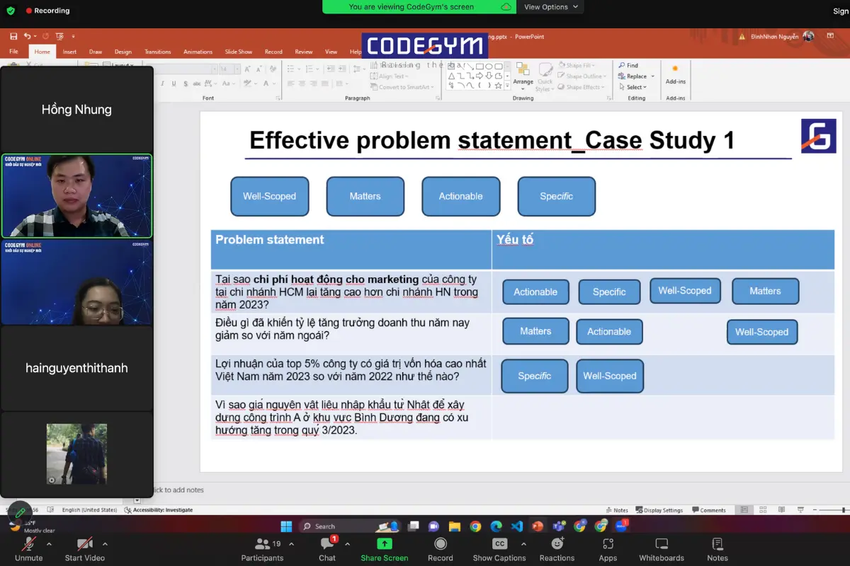 khóa học Tư duy phân tích dữ liệu
