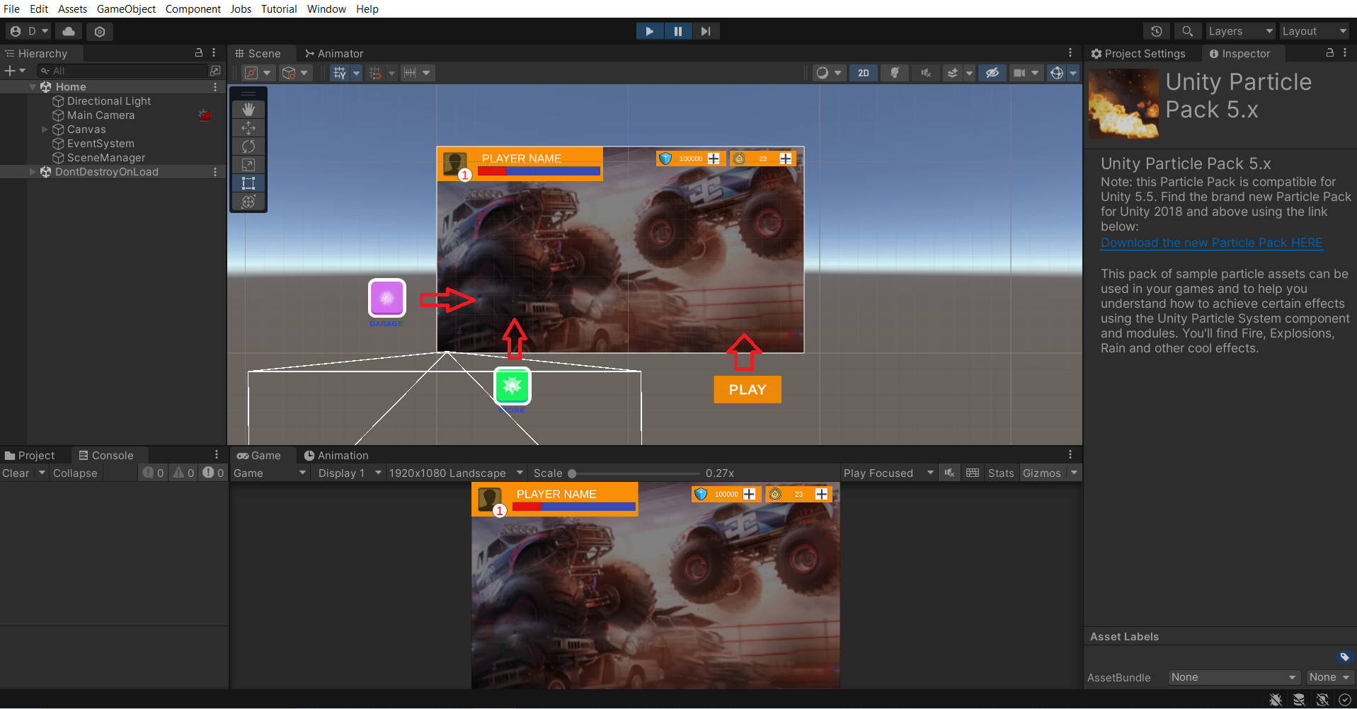 Animation và giao diện người dùng trong Unity bằng C#