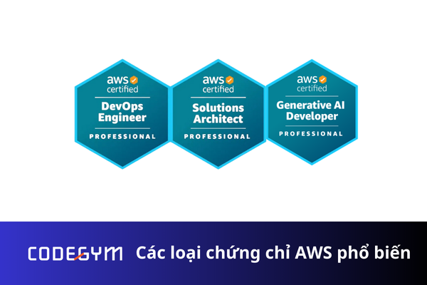 các chứng chỉ aws phổ biến