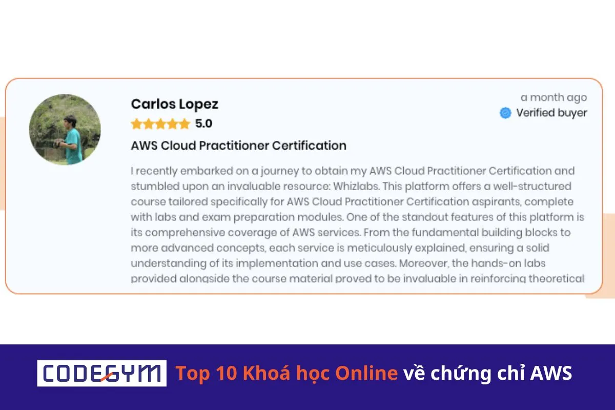 Top 10 Khoá học Online về chứng chỉ AWS