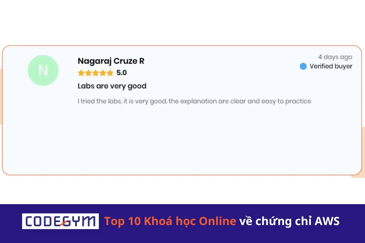 Top 10 Khoá học Online về chứng chỉ AWS