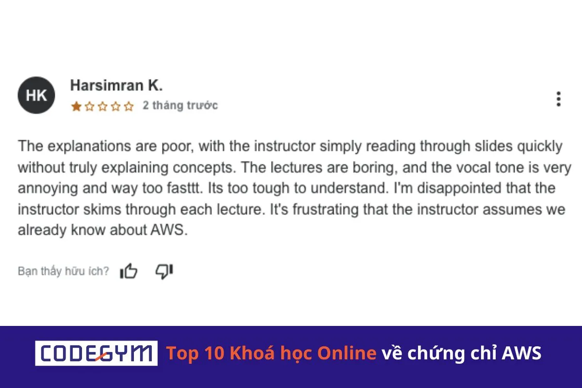 Top 10 Khoá học Online về chứng chỉ AWS