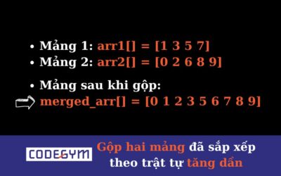 [Mỗi ngày 1 thuật toán] Gộp hai mảng đã sắp xếp