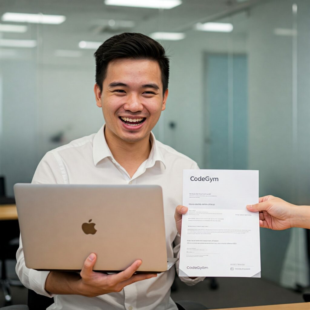 Khi nhận thư mời làm việc từ doanh nghiệp đối tác CodeGym
