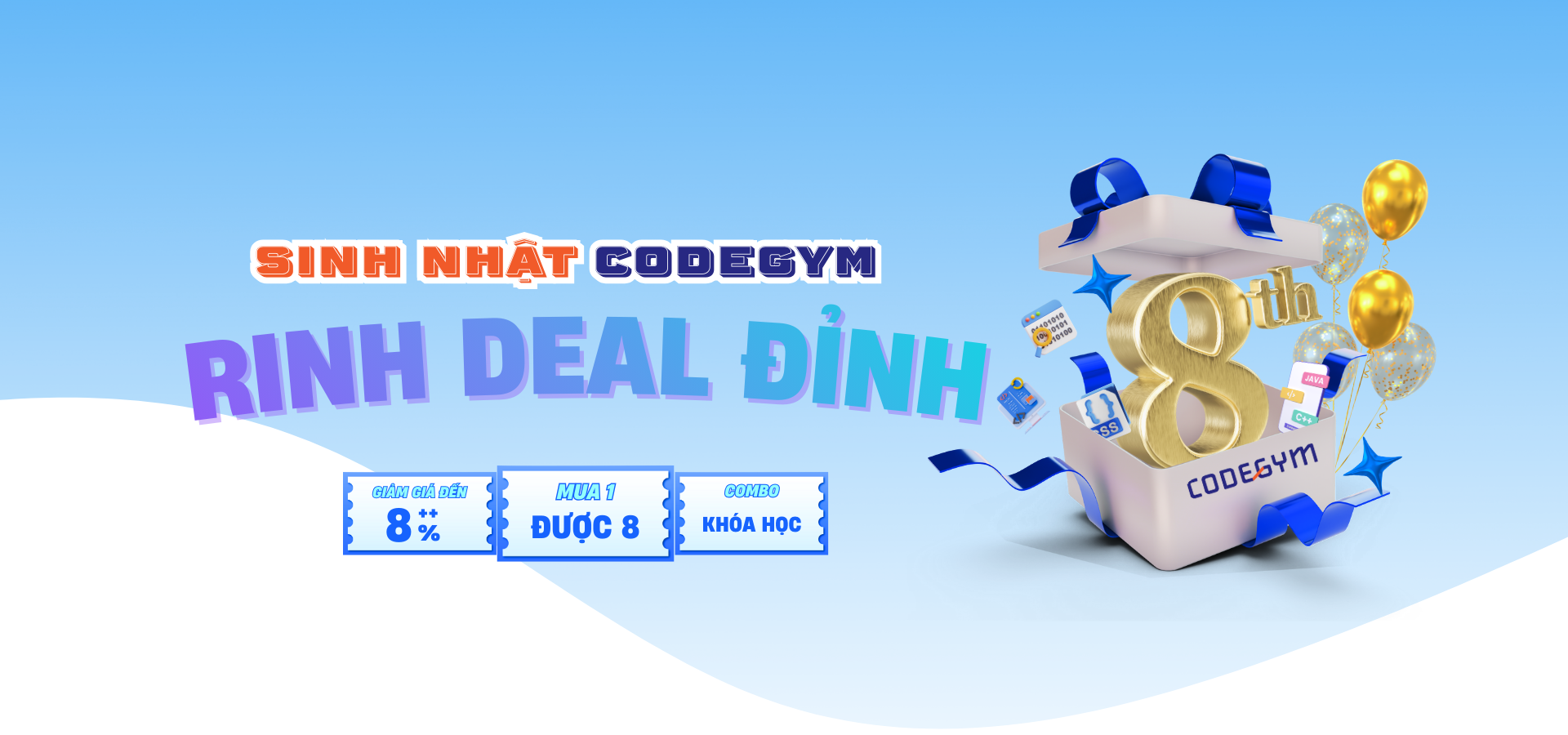 Sinh nhật codegym 8 tuổi 
