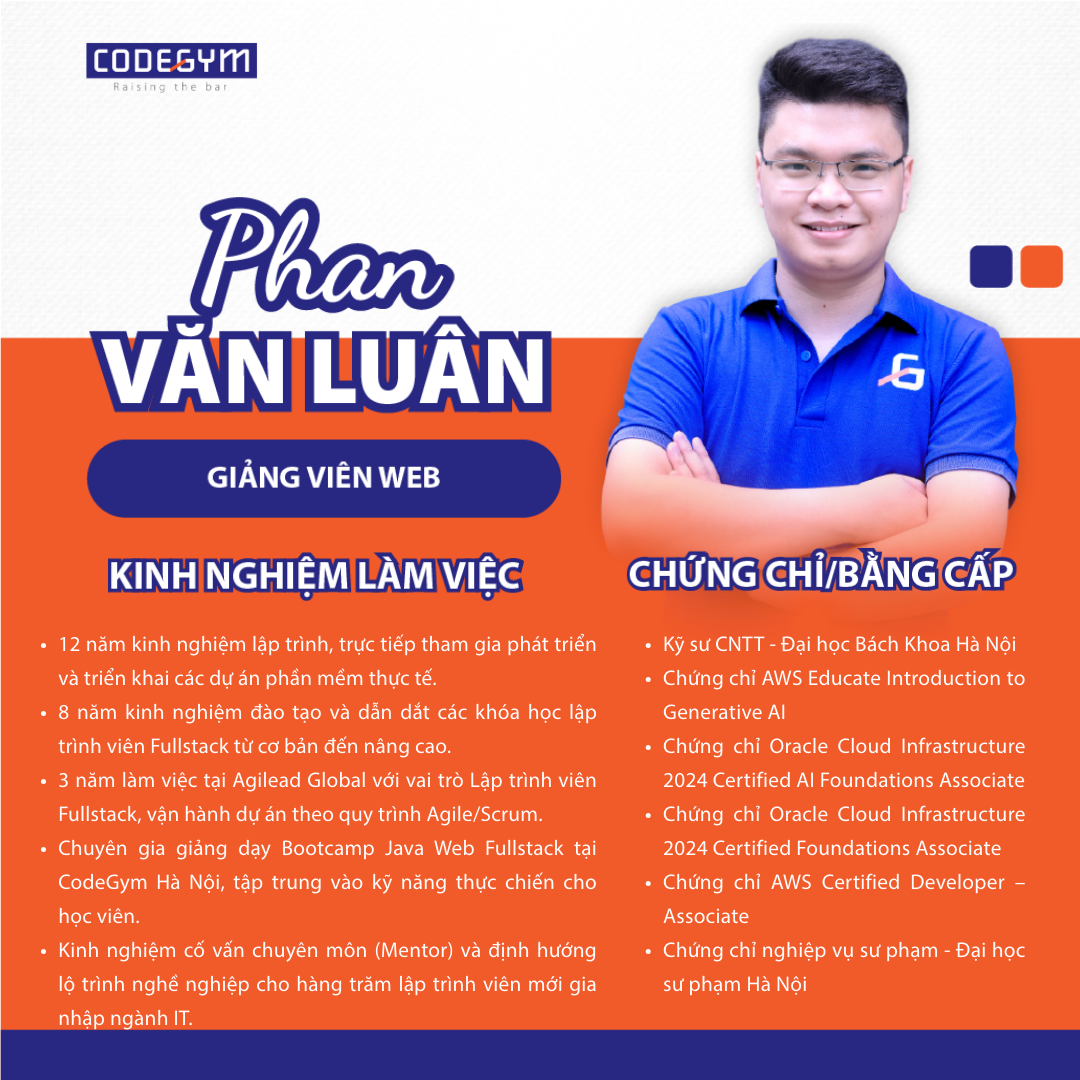 Giảng viên CodeGym Phan Văn Luân