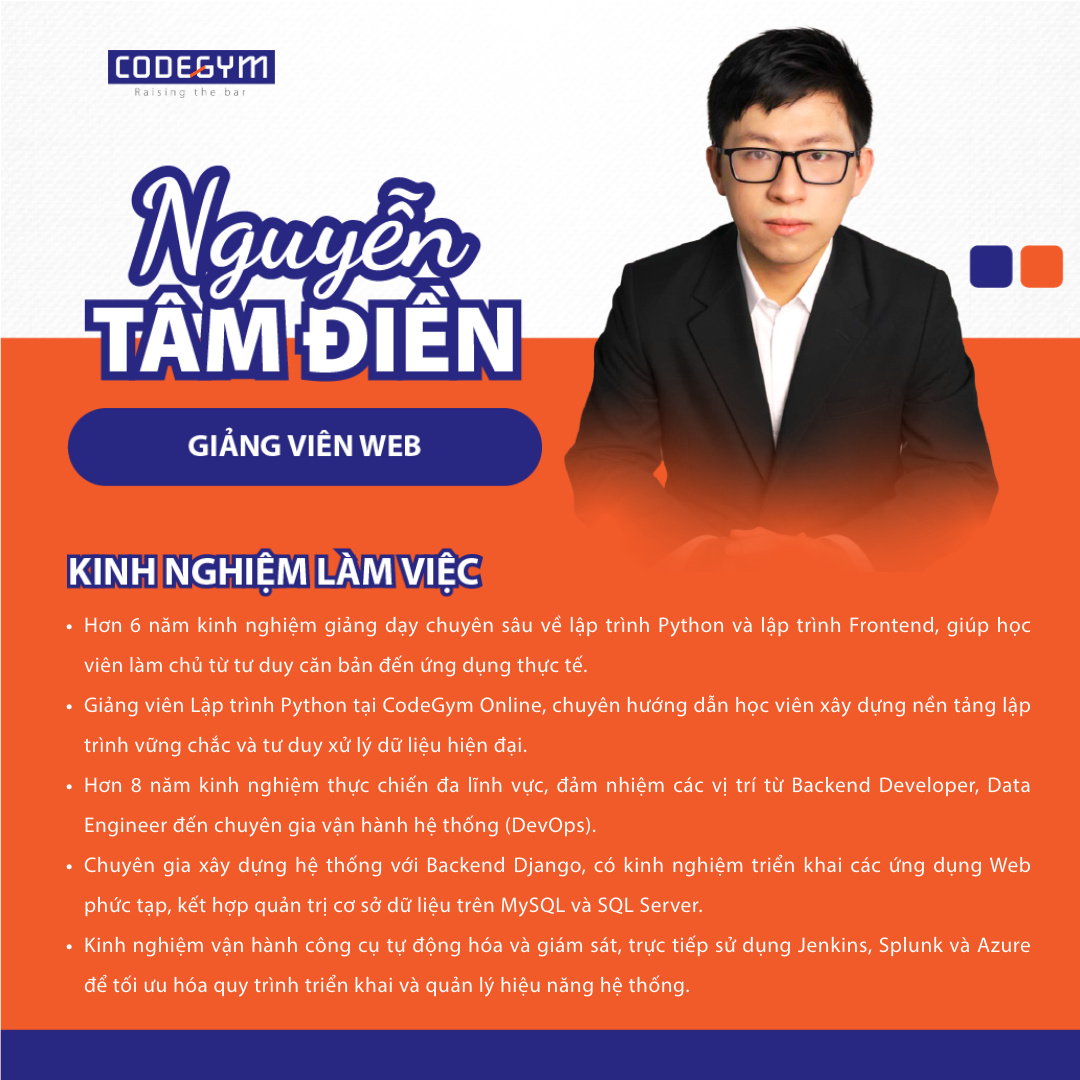 Giảng viên CodeGym Nguyễn Tâm Điền