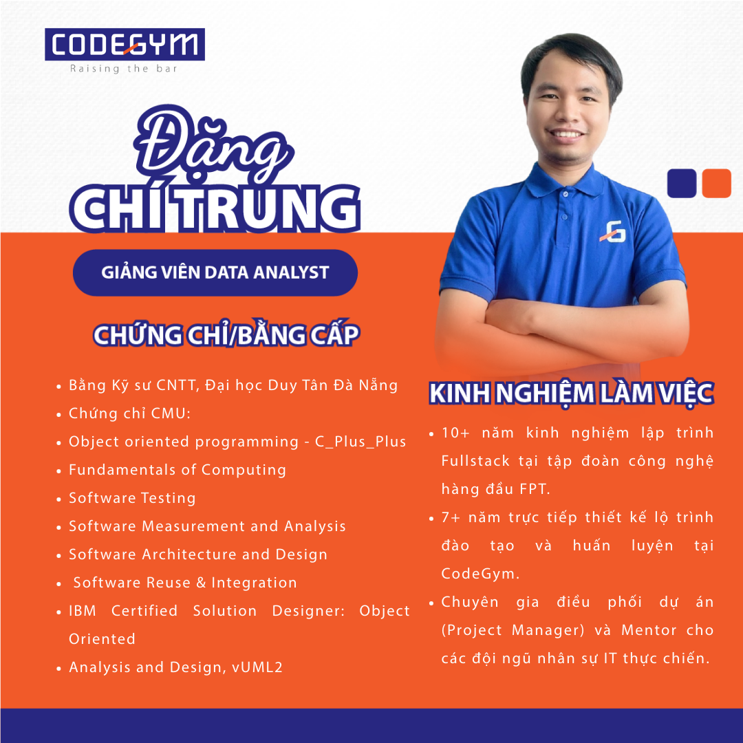 Giảng viên CodeGym Đặng Chí Trung