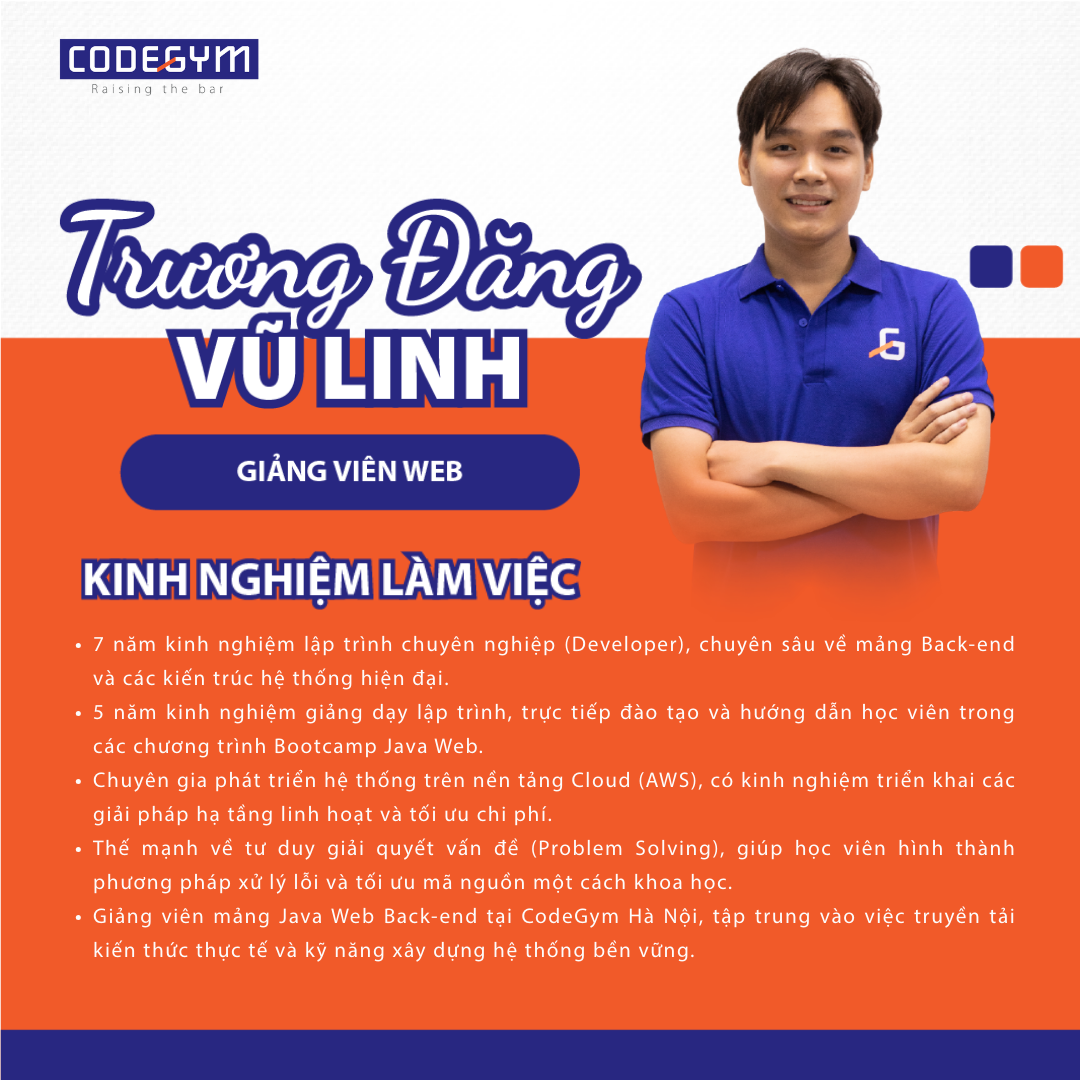 Giảng viên CodeGym Trương Đăng Vũ Linh