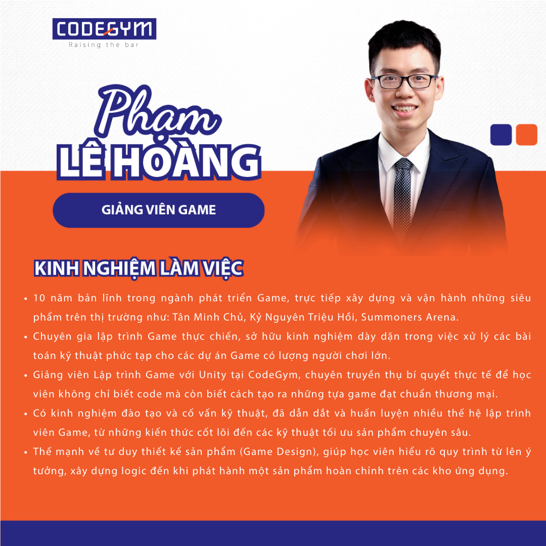 Giảng viên CodeGym Phạm Lê Hoàng